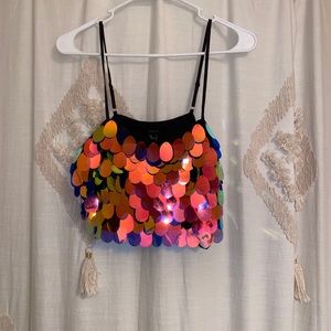 Fun Flashy Cropped Tank